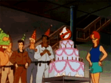 Happy Birthday Cake GIF - Happy Birthday Cake Slimer GIFs