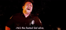 Superbad Hes The Fastest Kid Alive GIF