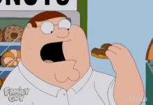 family guy peter griffin donut food eat