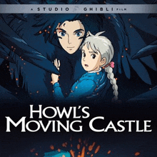 a movie poster for howl 's moving castle