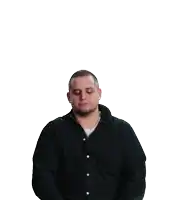 a man in a black jacket holding a can of soda