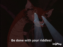 Be Done With Your Riddles Hobbit GIF - Be Done With Your Riddles Riddles Riddle GIFs