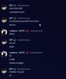 a screenshot of a conversation between a person and another