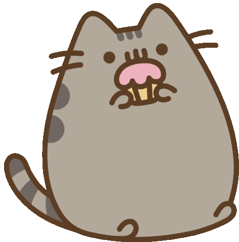 Gedrag Herdenkings Zaailing Pusheen Cute Cat Sticker - Pusheen Cute Cat Eating - Discover & Share GIFs