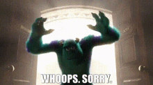 Monsters University Whoops Sorry GIF - Monsters University Whoops Sorry Sorry GIFs