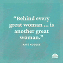 a quote by kate hodge is on a blue background