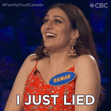 I Just Lied Raman GIF - I Just Lied Raman Family Feud Canada GIFs