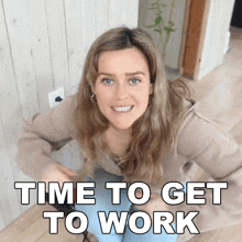 Time To Get To Work Crystal Drinkwalter GIF - Time To Get To Work Crystal Drinkwalter Vanwives GIFs
