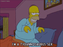 Homer Being Sexy? GIF - The Simpsons Homer Simpson Tyrannosaurus GIFs