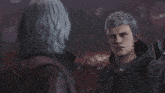 a man with gray hair is holding a gun