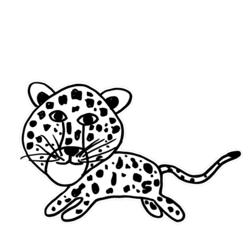 Likeable Leopard Veefriends Sticker