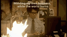 The Itcrowd Minding My Own Burn GIF