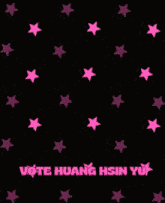 a picture of a man in a suit and tie with the words vote huang hsin yu