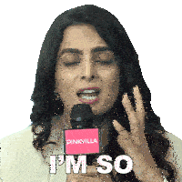 Im So Freaking Excited Ruhi Chaturvedi Sticker - Im So Freaking Excited Ruhi Chaturvedi Pinkvilla Stickers