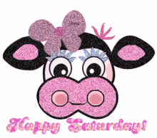 Cow Happy Saturday GIF - Cow Happy Saturday Saturday GIFs