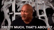 Pretty Much Thats About It The Rock GIF - Pretty Much Thats About It The Rock Dwayne Johnson GIFs