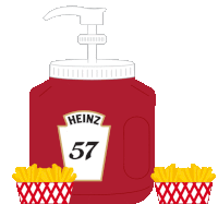 Ketchup Heinz Sticker - Ketchup Heinz 57 Stickers