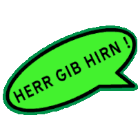 Iondesign Herr Gib Hirn Sticker - Iondesign Herr Gib Hirn Stickers
