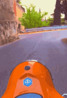 vespa sunset orange verona scooter
