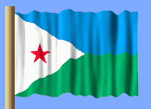 the flag of djibouti has a red star on it
