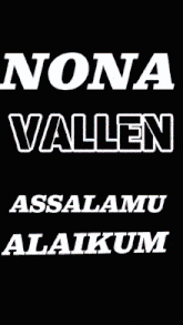 a sign that says nona vallen with a lightning bolt behind it