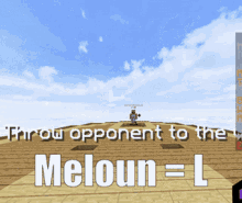 Throw Opponent To The Meloun GIF - Throw Opponent To The Meloun Minecraft GIFs