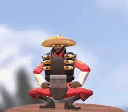 Demoman Squat GIF - Demoman Squat Up And Down - Discover & Share GIFs