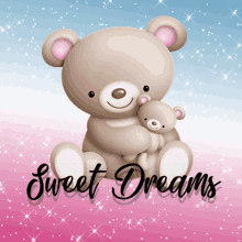 sweet dreams goodnight bears mamma bear baby bear