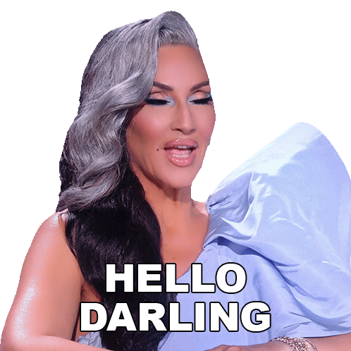 Hello Darling Michelle Visage Sticker - Hello Darling Michelle Visage Queen Of The Universe Stickers