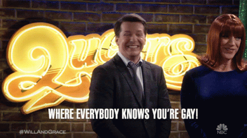 Where Everybody Knows Youre Gay Sean Hayes GIF - Where Everybody Knows Youre Gay Sean Hayes Jack Mcfarland GIFs
