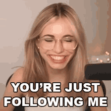 Youre Just Following Me Anna Cramling GIF - Youre Just Following Me Anna Cramling Panda GIFs