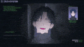 a computer screen shows a man 's face and says b.c.a system on the bottom