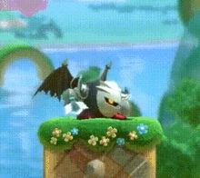 Dark Meta Knight Kirby GIF - Dark Meta Knight Kirby Kirby And The Amazing Mirror GIFs