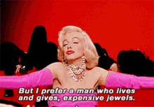 Marilyn Monroe I Prefer A Man GIF - Marilyn Monroe I Prefer A Man Expensive Jewels GIFs