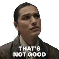 a man says that 's not good in a sticker