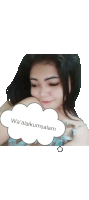 a woman with a thought bubble that says wa ' alaikumsalam
