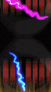 a logo for bat beat management with lightning coming out of it
