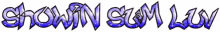 the word shown is written in purple letters