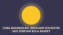 Coba Bayangkan Matahari Disusutin GIF - Coba Bayangkan Matahari Disusutin Jadi Sebesar Bola Basket GIFs