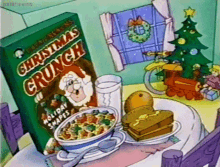 cap n crunch christmas crunch cereal breakfast christmas cereal