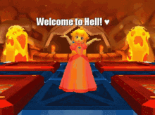 Welcome To Hell Princess Peach GIF - Welcome To Hell Princess Peach Heart GIFs