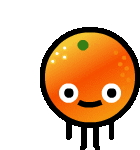 Orange Fruit Sticker - Orange Fruit Sweet Stickers
