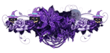 a purple border with witch hats and pumpkins on it