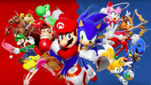 Sonic Vs Mario GIF - Sonic Vs Mario GIFs