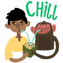monkeys best friend chill coco juice monkey google