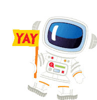 Astronaut Space Sticker - Astronaut Space Balloon Stickers