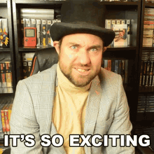 Its So Exciting Richard Parliament GIF - Its So Exciting Richard Parliament Top Hat Gaming Man GIFs