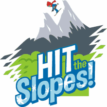 hit the slopes winter joy joypixels skiing snowboarding