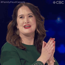 Clapping Jessica GIF - Clapping Jessica Family Feud Canada GIFs