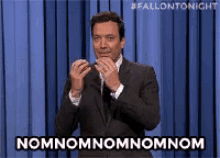 Nomnom Jimmy Fallon GIF - Nomnom Jimmy Fallon Late Night Show GIFs
